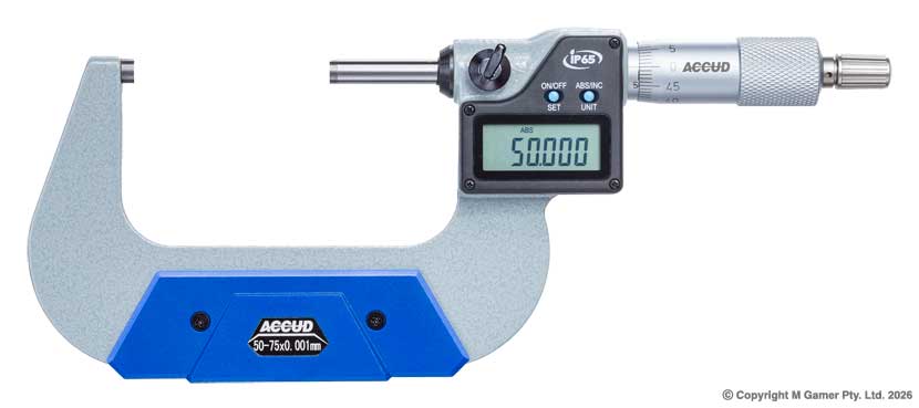 50-75mm Ip65 Digital Outside Micrometer